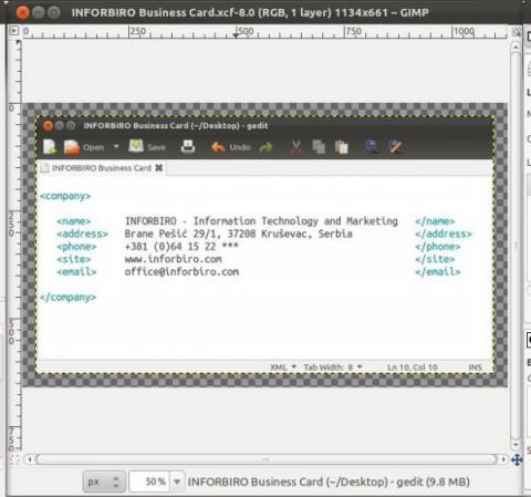 Gimp business card 4