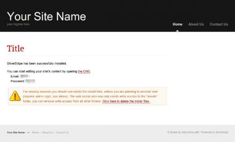SilverStripe installation 04